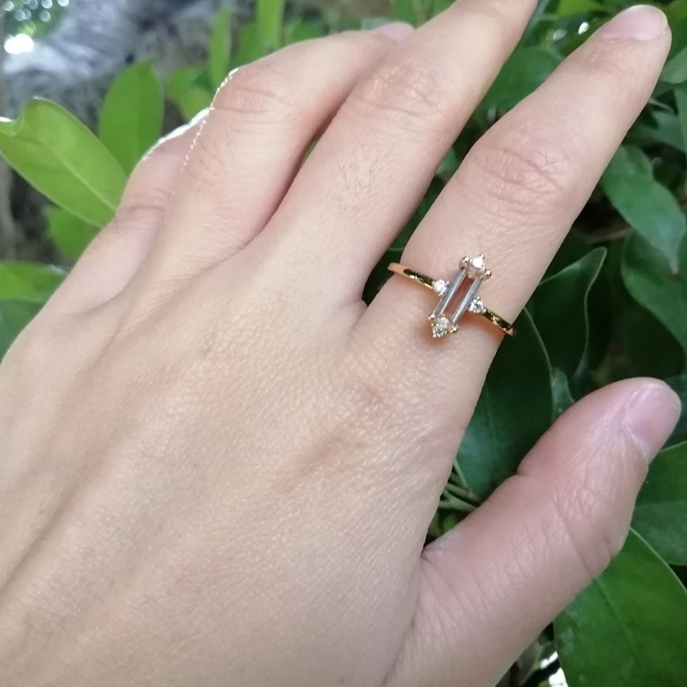 Vermeil 5A Zirconia Ring - Picture 4 of 6